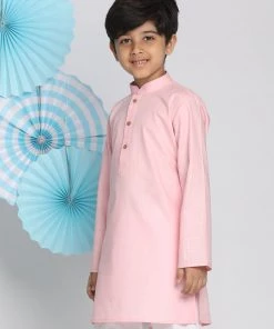 Vastramay Boys Pink Kurta