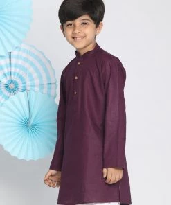 Vastramay Boys Purple Kurta