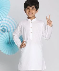 Vastramay Boy's White Kurta