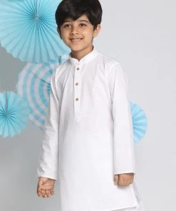 Vastramay Boy's White Kurta
