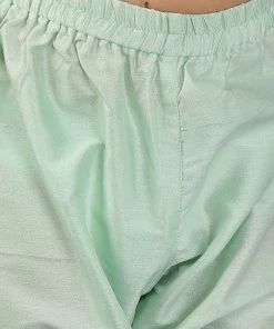 Vastramay Mint Green Viscose Kurta Pyjama Siblings Set 15 Vastramay Mint Green Viscose Kurta Pyjama Siblings Set