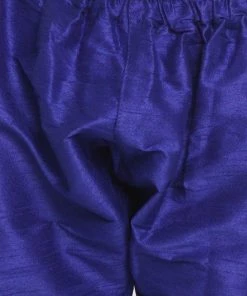 JBN Creation Boys' Light Blue Cotton Silk Blend Kurta And Pyjama Set