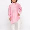 JBN Creation Buy 1 Get 1 Boys' Pink Cotton Kurta And Pyjama Set