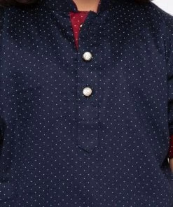 JBN Creation Buy 1 Get 1 Boys' Blue Cotton Kurta And Pyjama Set