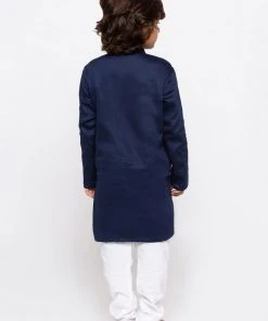 JBN Creation Buy 1 Get 1 Boys' Blue Cotton Kurta And Pyjama Set