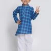 JBN Creation Buy 1 Get 1 Boys' Blue Cotton Kurta And Pyjama Set 1 JBN Creation Buy 1 Get 1 Boys' Blue Cotton Kurta And Pyjama Set