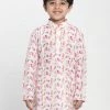 Boys Vastramay Boy's Multicoloured Printed Embellished Kurta