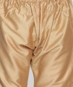 JBN Creation Purple And Rose Gold Jacquard Kurta Pyjama Set Boys