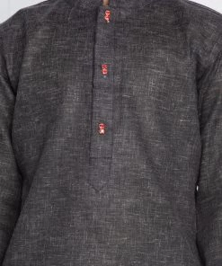Vastramay Boys' Black Kurta Buy 1 Get 1