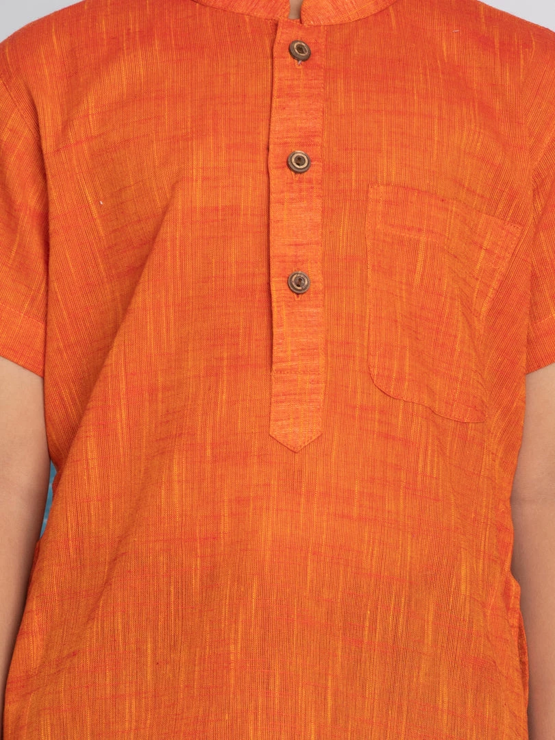 Vastramay Orange Melange Baap Beta Kurta Set Kurta Pyjama 10 Vastramay Orange Melange Baap Beta Kurta Set Kurta Pyjama