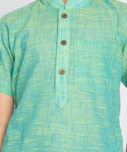 Vastramay Green Melange Baap Beta Kurta Set Kurta Pyjama 19 Vastramay Green Melange Baap Beta Kurta Set Kurta Pyjama