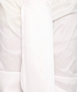 VASTRAMAY Boys' Blue And White Kurta And Dhoti Set