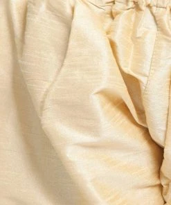 JBN Creation Boys' Gold Silk Blend Sherwani