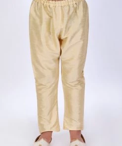 VASTRAMAY Boys Gold-Toned Solid Pyjama