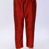 Boys VASTRAMAY Boy's Maroon Solid Ethnic Pyjamas