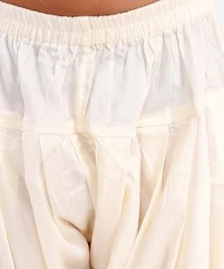 Vastramay Cream Baap Beta Pathani Kurta & Patiala Set