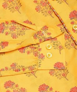 VASTRAMAY Boys' Multicolor-Base-Orange Ethnic Shirt 11 VASTRAMAY Boys' Multicolor-Base-Orange Ethnic Shirt