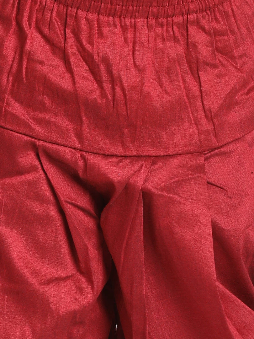 Vastramay Silk Blend Bronze And Maroon Baap Beta Dhoti Kurta Set 11 Vastramay Silk Blend Bronze And Maroon Baap Beta Dhoti Kurta Set