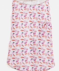 Vastramay White Abstract Printed Cotton Blend Siblings Set For Dogs Rakhi