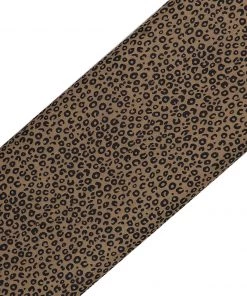 Vastramay Cheetah Print Brown Cotton Blend Running Fabric