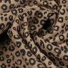 Vastramay Cheetah Print Brown Cotton Blend Running Fabric