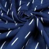 Vastramay Ikkat Printed Navy Blue Pure Cotton Fabric