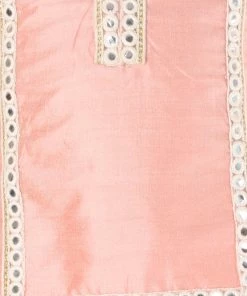 Vastramay Pink Color Viscose Kurta Pyjama Siblings Set