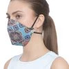 Vastramay Unisex 3-Ply Abstract Printed Reusable Anti-Pollution, Comfortable Masks In Blue - Pack Of 1 Rakhi