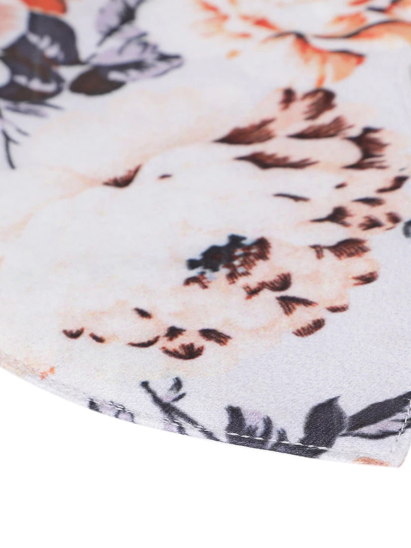 Vastramay Unisex 3-Ply Floral Printed Reusable Anti-Pollution, Comfortable Masks In White - Pack Of 1 9 Vastramay Unisex 3-Ply Floral Printed Reusable Anti-Pollution, Comfortable Masks In White - Pack Of 1