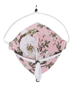 VASTRAMAY Unisex 3-Ply Floral Printed Reusable Anti-Pollution, Comfortable In Pink - Pack Of 1 Rakhi