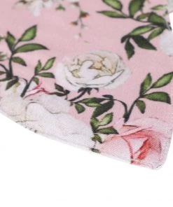 VASTRAMAY Unisex 3-Ply Floral Printed Reusable Anti-Pollution, Comfortable In Pink - Pack Of 1 Rakhi