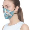 VASTRAMAY Rakhi Unisex 3-Ply Enchanted Garden Printed Reusable Anti-Pollution, Comfortable Masks In Aqua Blue - Pack Of 1