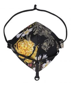 VASTRAMAY Rakhi Unisex 3-Ply Abstract Printed Reusable Anti-Pollution, Comfortable Masks In Black - Pack Of 1
