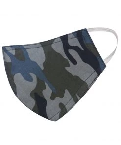 Vastramay Unisex 2-Ply Camouflage Reusable, Ear Loop Cotton Narendra Modi Style Mask And Scarf Combo