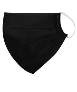 Vastramay Unisex 2 -Ply Solid Reusable Anti-Pollution Comfortable Half Face, Ear Loop Cotton Wellness Mask