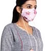 Rakhi Vastramay Floral Printed Reusable Anti-Pollution, Cotton Dori Ear Loop And Choti Plus Tassels Style Wellness Mask In Pink With A Natural Fibre Potli Bag - Pack Of 1 2 Rakhi Vastramay Floral Printed Reusable Anti-Pollution, Cotton Dori Ear Loop And Choti Plus Tassels Style Wellness Mask In Pink With A Natural Fibre Potli Bag - Pack Of 1