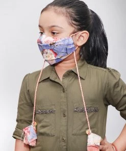 Vastramay Floral Printed Reusable Anti-Pollution, Cotton Dori Ear Loop And Choti Plus Tassels Style Wellness Mask In Blue With A Natural Fibre Potli Bag - Pack Of 1 Rakhi 16 Vastramay Floral Printed Reusable Anti-Pollution, Cotton Dori Ear Loop And Choti Plus Tassels Style Wellness Mask In Blue With A Natural Fibre Potli Bag - Pack Of 1 Rakhi