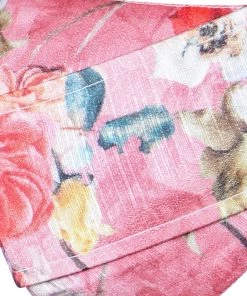 Vastramay Floral Printed Reusable Anti-Pollution, Cotton Dori Ear Loop And Choti Plus Tassels Style Wellness Mask In Pink With A Natural Fibre Potli Bag - Pack Of 1 13 Vastramay Floral Printed Reusable Anti-Pollution, Cotton Dori Ear Loop And Choti Plus Tassels Style Wellness Mask In Pink With A Natural Fibre Potli Bag - Pack Of 1