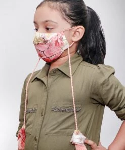 Vastramay Floral Printed Reusable Anti-Pollution, Cotton Dori Ear Loop And Choti Plus Tassels Style Wellness Mask In Pink With A Natural Fibre Potli Bag - Pack Of 1 16 Vastramay Floral Printed Reusable Anti-Pollution, Cotton Dori Ear Loop And Choti Plus Tassels Style Wellness Mask In Pink With A Natural Fibre Potli Bag - Pack Of 1