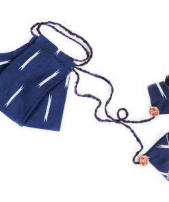 Vastramay Ikkat Printed Reusable Anti-Pollution, Cotton Dori Ear Loop And Choti Plus Tassels Style Wellness Mask In Blue With A Natural Fibre Potli Bag - Pack Of 1 14 Vastramay Ikkat Printed Reusable Anti-Pollution, Cotton Dori Ear Loop And Choti Plus Tassels Style Wellness Mask In Blue With A Natural Fibre Potli Bag - Pack Of 1