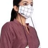 Vastramay Checkered Reusable Anti-Pollution, Cotton Dori Ear Loop And Choti Plus Tassels Style Wellness Mask In White With A Natural Fibre Potli Bag - Pack Of 1 1 Vastramay Checkered Reusable Anti-Pollution, Cotton Dori Ear Loop And Choti Plus Tassels Style Wellness Mask In White With A Natural Fibre Potli Bag - Pack Of 1