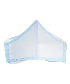 Rakhi Vastramay Unisex 3 -Ply Solid Reusable Anti-Pollution, Comfortable Large Coverage With Head Band Wellness Biker Masks In Light Blue - Pack Of 1