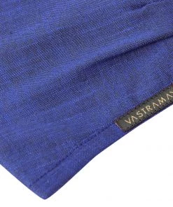 Rakhi Vastramay Unisex 3 -Ply Solid Reusable Anti-Pollution, Comfortable Large Coverage With Head Band Wellness Biker Masks In Blue - Pack Of 1