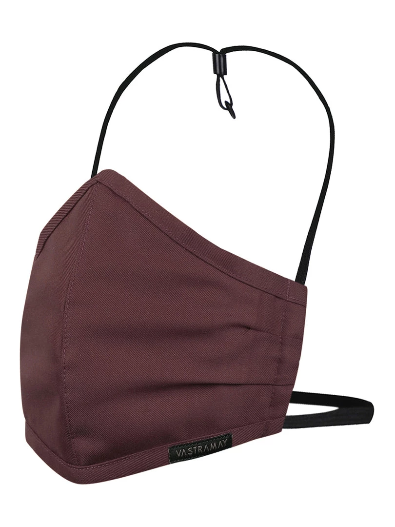 Vastramay Unisex 3 -Ply Solid Reusable Anti-Pollution, Comfortable Large Coverage With Head Band Wellness Biker Masks In Burgundy - Pack Of 1 Rakhi 5 Vastramay Unisex 3 -Ply Solid Reusable Anti-Pollution, Comfortable Large Coverage With Head Band Wellness Biker Masks In Burgundy - Pack Of 1 Rakhi