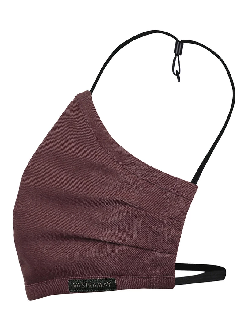 Vastramay Unisex 3 -Ply Solid Reusable Anti-Pollution, Comfortable Large Coverage With Head Band Wellness Biker Masks In Burgundy - Pack Of 1 Rakhi 7 Vastramay Unisex 3 -Ply Solid Reusable Anti-Pollution, Comfortable Large Coverage With Head Band Wellness Biker Masks In Burgundy - Pack Of 1 Rakhi