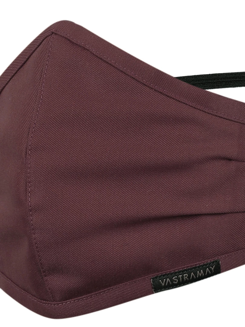 Vastramay Unisex 3 -Ply Solid Reusable Anti-Pollution, Comfortable Large Coverage With Head Band Wellness Biker Masks In Burgundy - Pack Of 1 Rakhi 11 Vastramay Unisex 3 -Ply Solid Reusable Anti-Pollution, Comfortable Large Coverage With Head Band Wellness Biker Masks In Burgundy - Pack Of 1 Rakhi