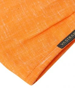 Vastramay Unisex 3 -Ply Solid Reusable Anti-Pollution, Comfortable Large Coverage With Head Band Wellness Biker Masks In Orange - Pack Of 1 Rakhi
