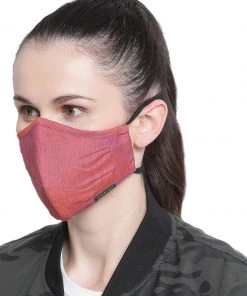 Rakhi Vastramay Unisex 3 -Ply Solid Reusable Anti-Pollution, Comfortable Large Coverage With Head Band Wellness Biker Masks In Pink - Pack Of 1
