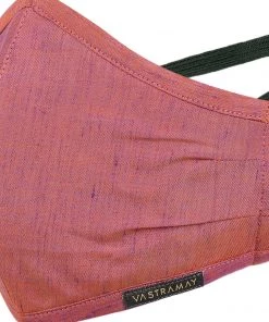 Rakhi Vastramay Unisex 3 -Ply Solid Reusable Anti-Pollution, Comfortable Large Coverage With Head Band Wellness Biker Masks In Pink - Pack Of 1