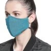 Vastramay Unisex 3 -Ply Solid Reusable Anti-Pollution, Comfortable Large Coverage With Head Band Wellness Biker Masks In Blue - Pack Of 1